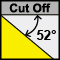 cut-off 52° / 遮光角52°