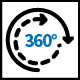 Universal joint 360° / 360°可旋轉角度